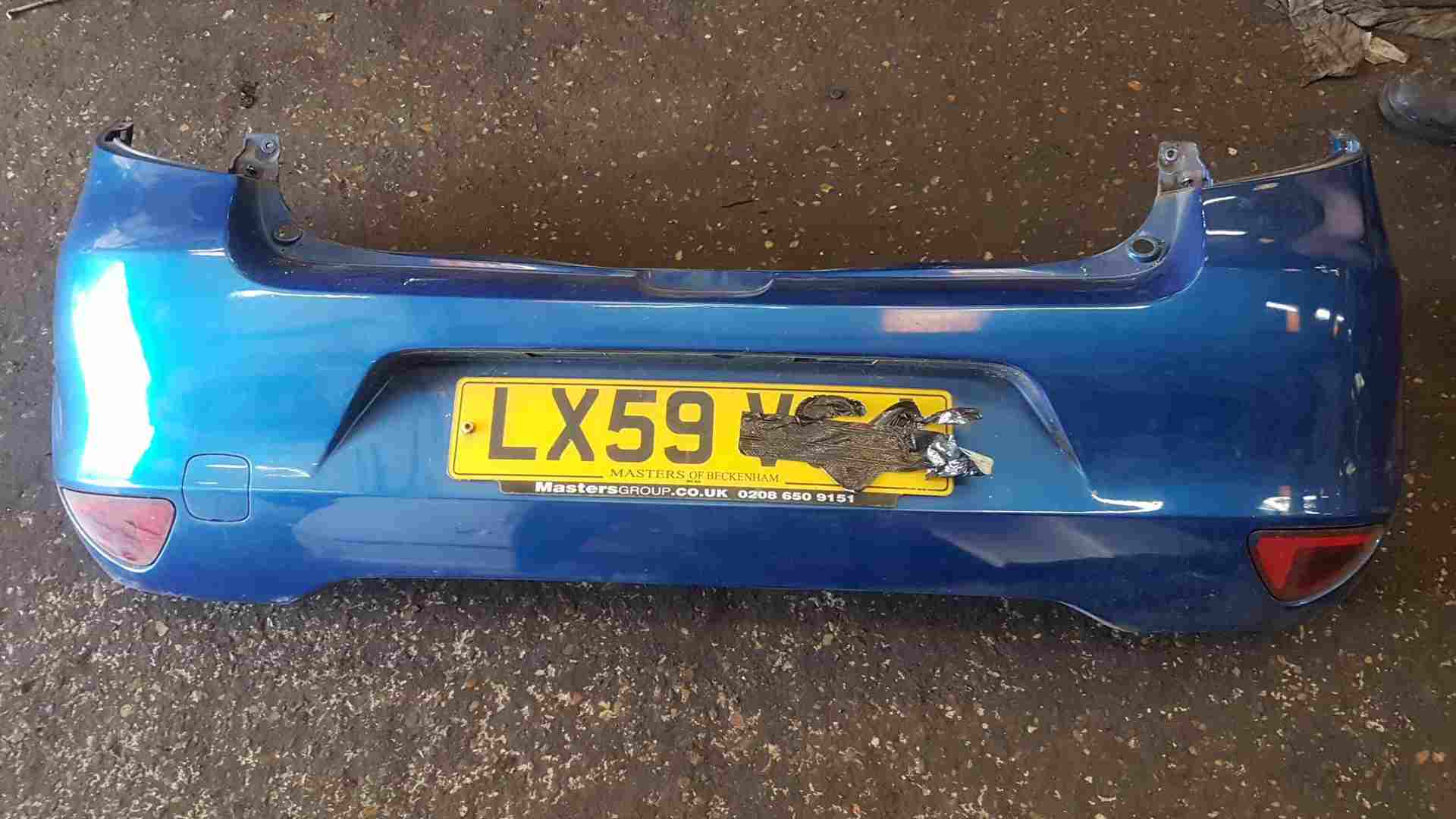 Thumb 2 Renault Clio MK3 2009-2012 Rear Bumper Blue Terna