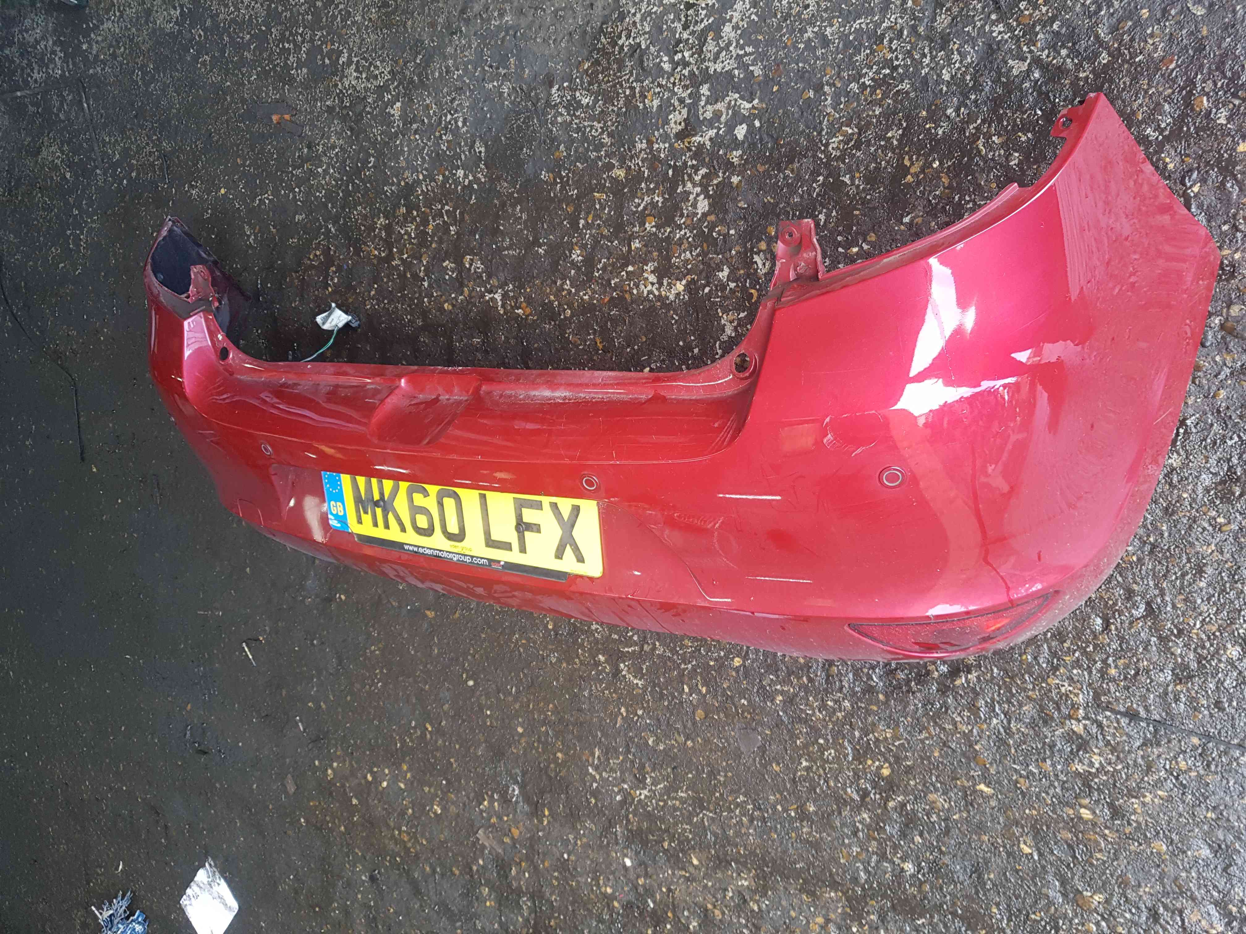 Thumb 3 Renault Clio MK3 2009-2012 Rear Bumper RED Tennj Facelift + Reversing Sensors