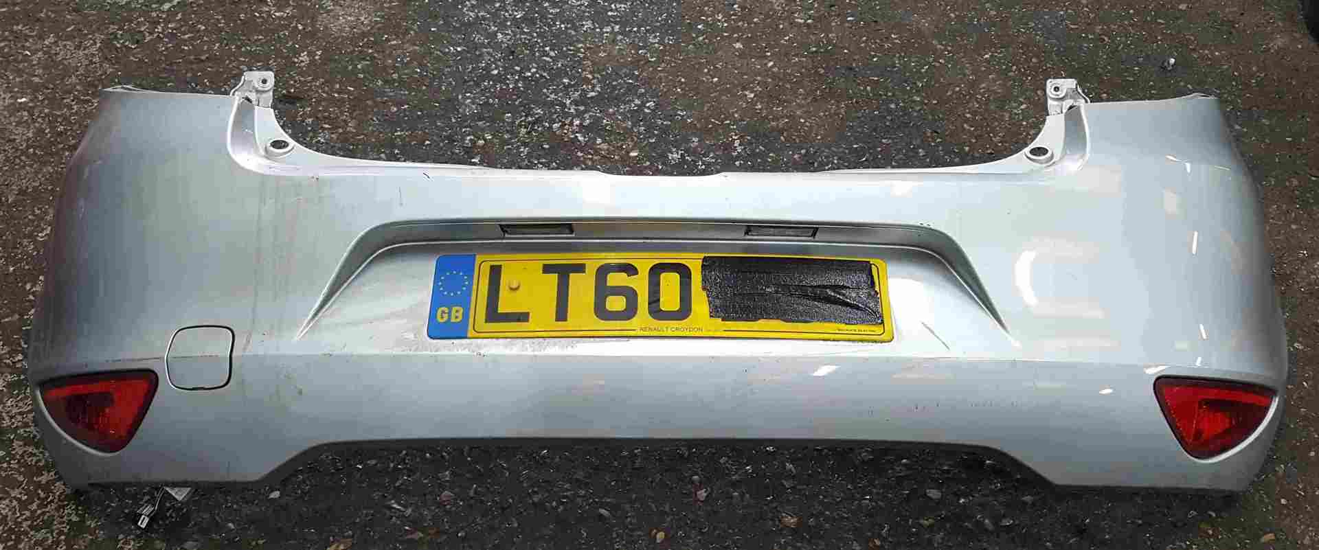 Renault Clio MK3 2009-2012 Rear Bumper Silver TED69