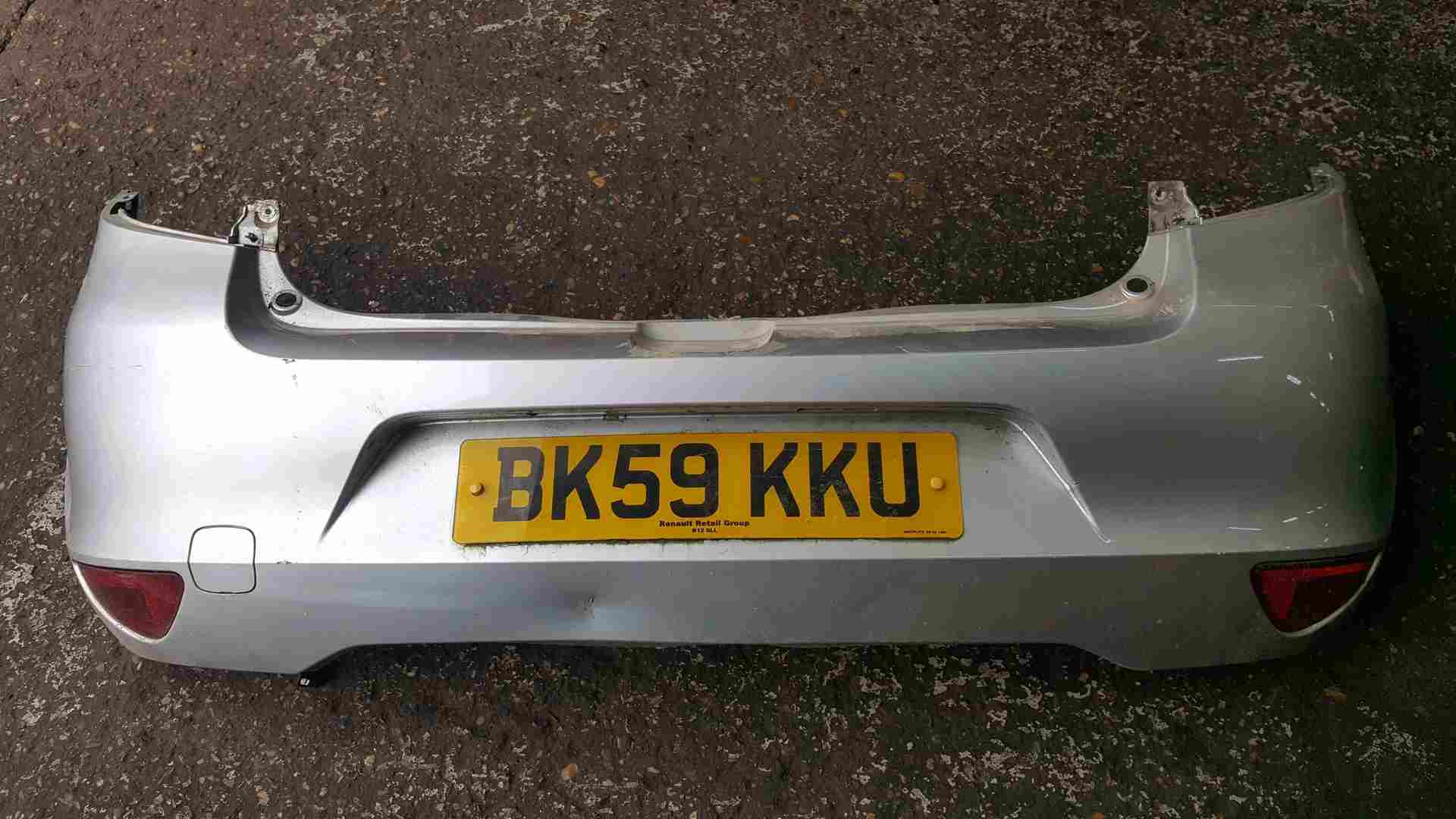 Renault Clio MK3 2009-2012 Rear Bumper Silver Ted69