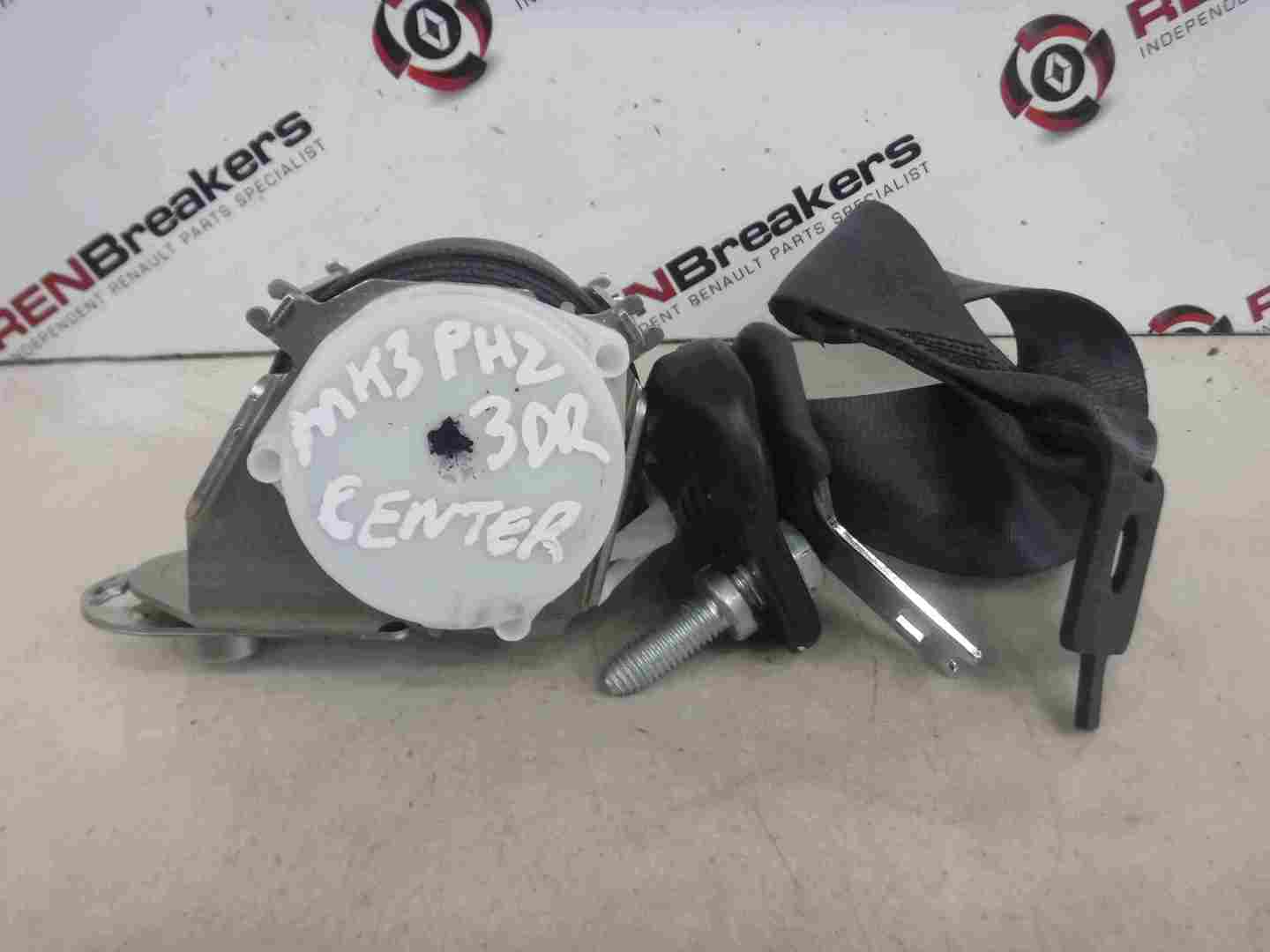 Renault Clio MK3 2009-2012 Rear Centre  Seat Belt 3dr