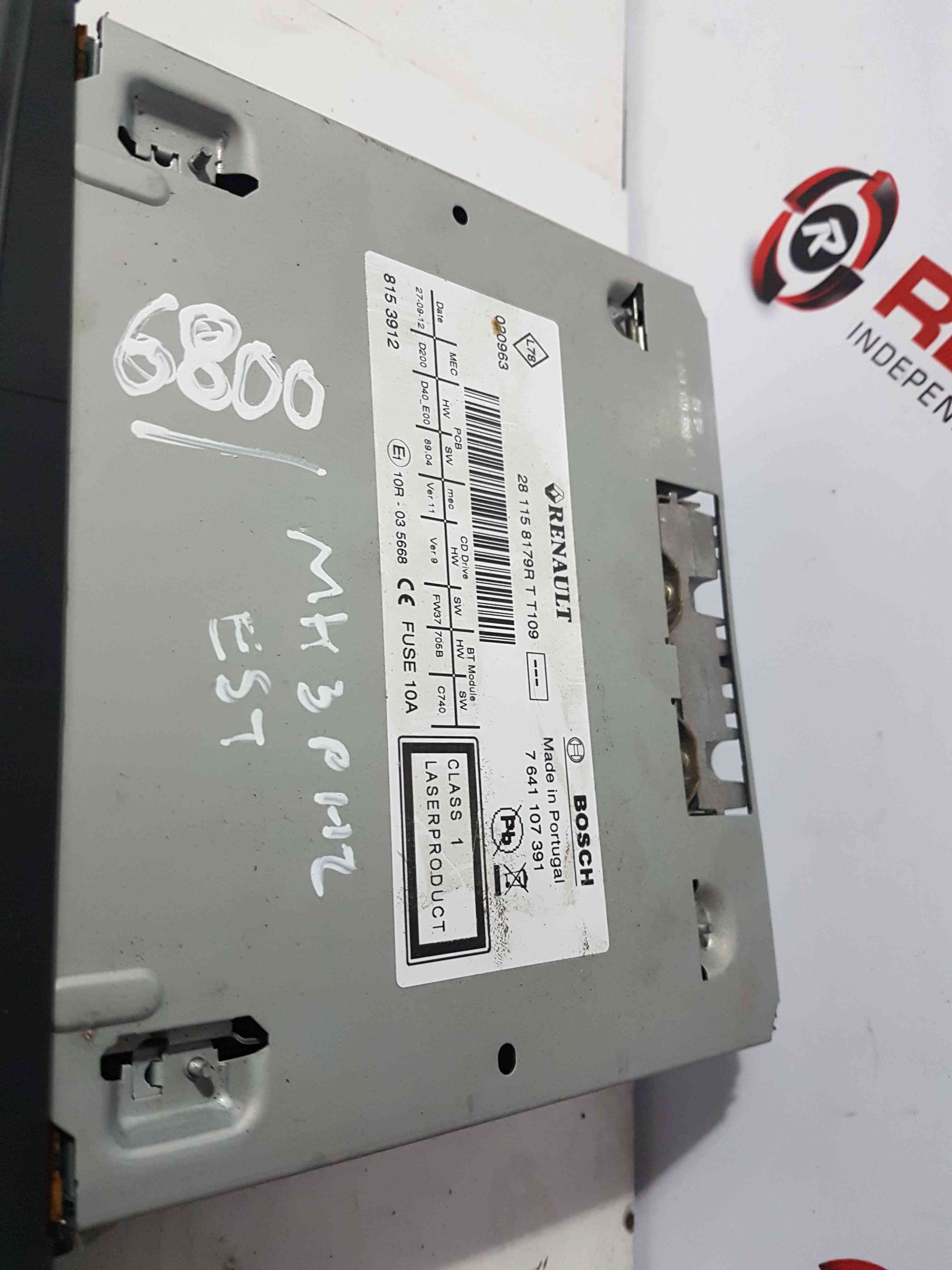 Thumb 6 Renault Clio MK3 2009-2012 TOM Tom SAT Nav Cd Player Radio 281158179R + code