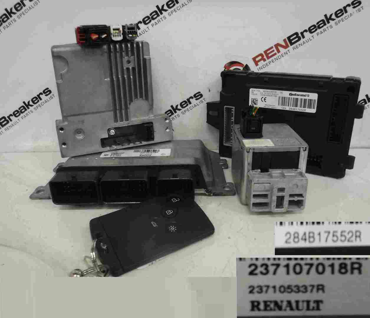 Renault Clio MK3 2013-2015 1.2 16v ECU SET UCH BCM Immobiliser + Key Card