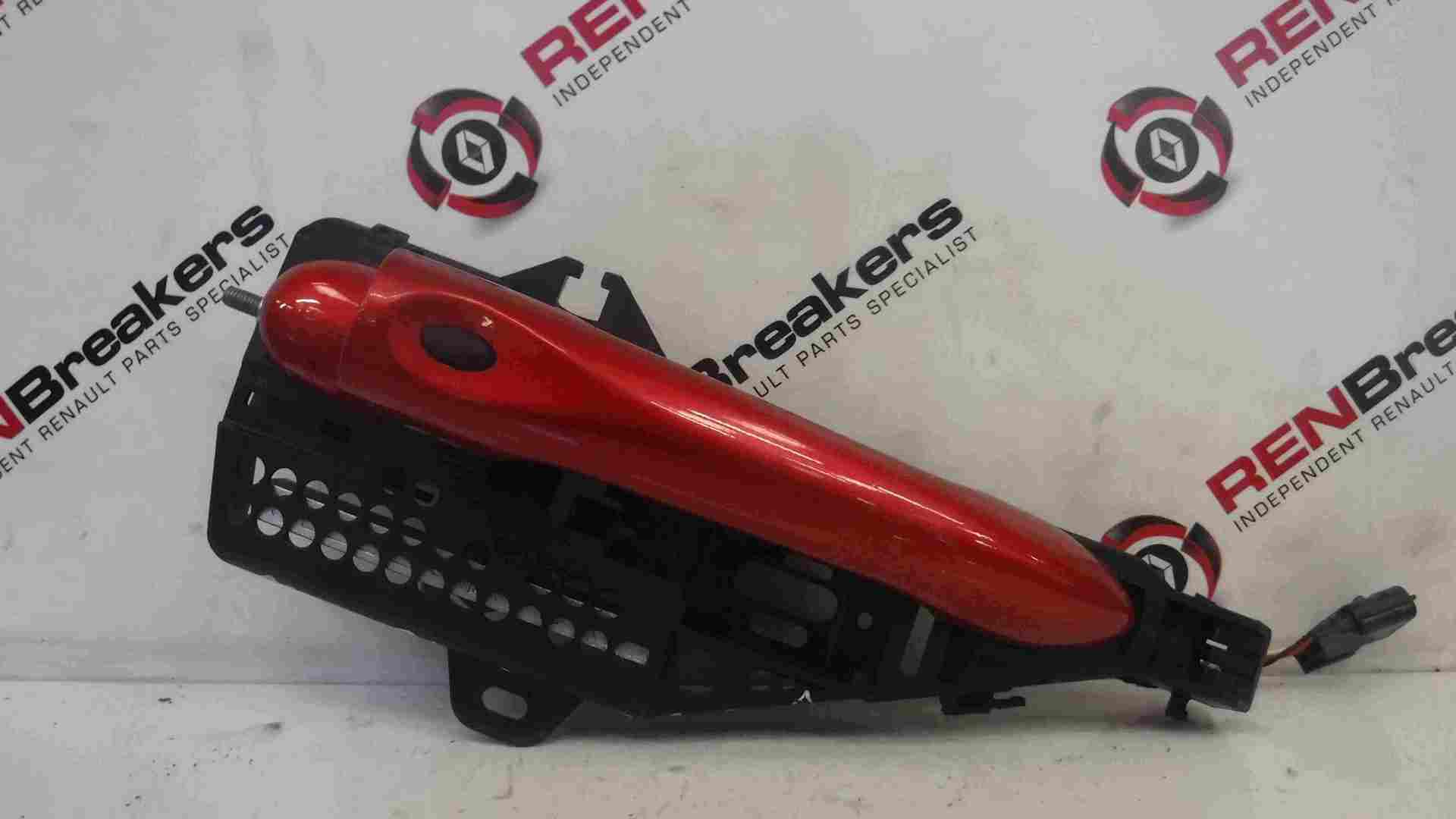 Renault Clio MK4 2013-2019 Drivers OSF Front Exterior Door Handle Red TENNP