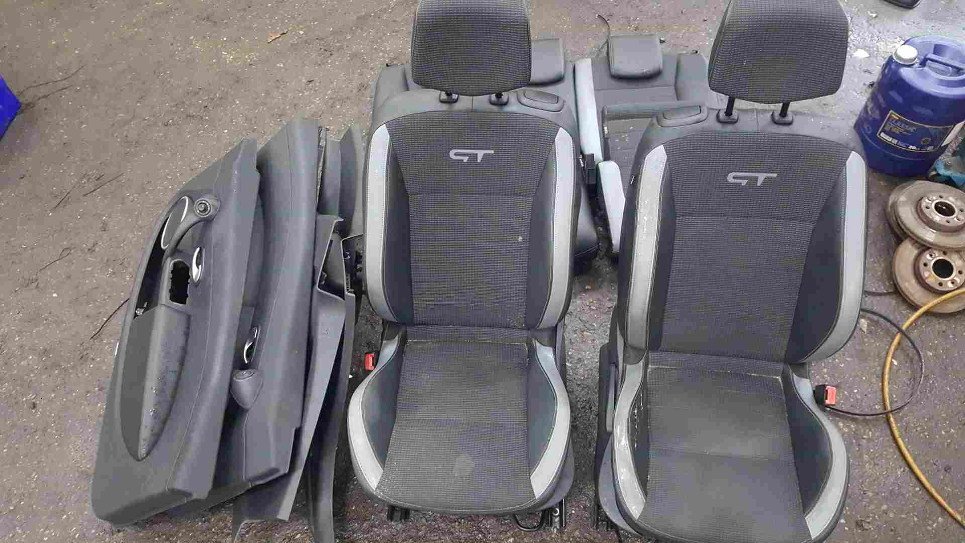Renault Clio MK3 Gt 2005-2012 Gt Half Leather Interior SET Seats Cards Bench 3Dr