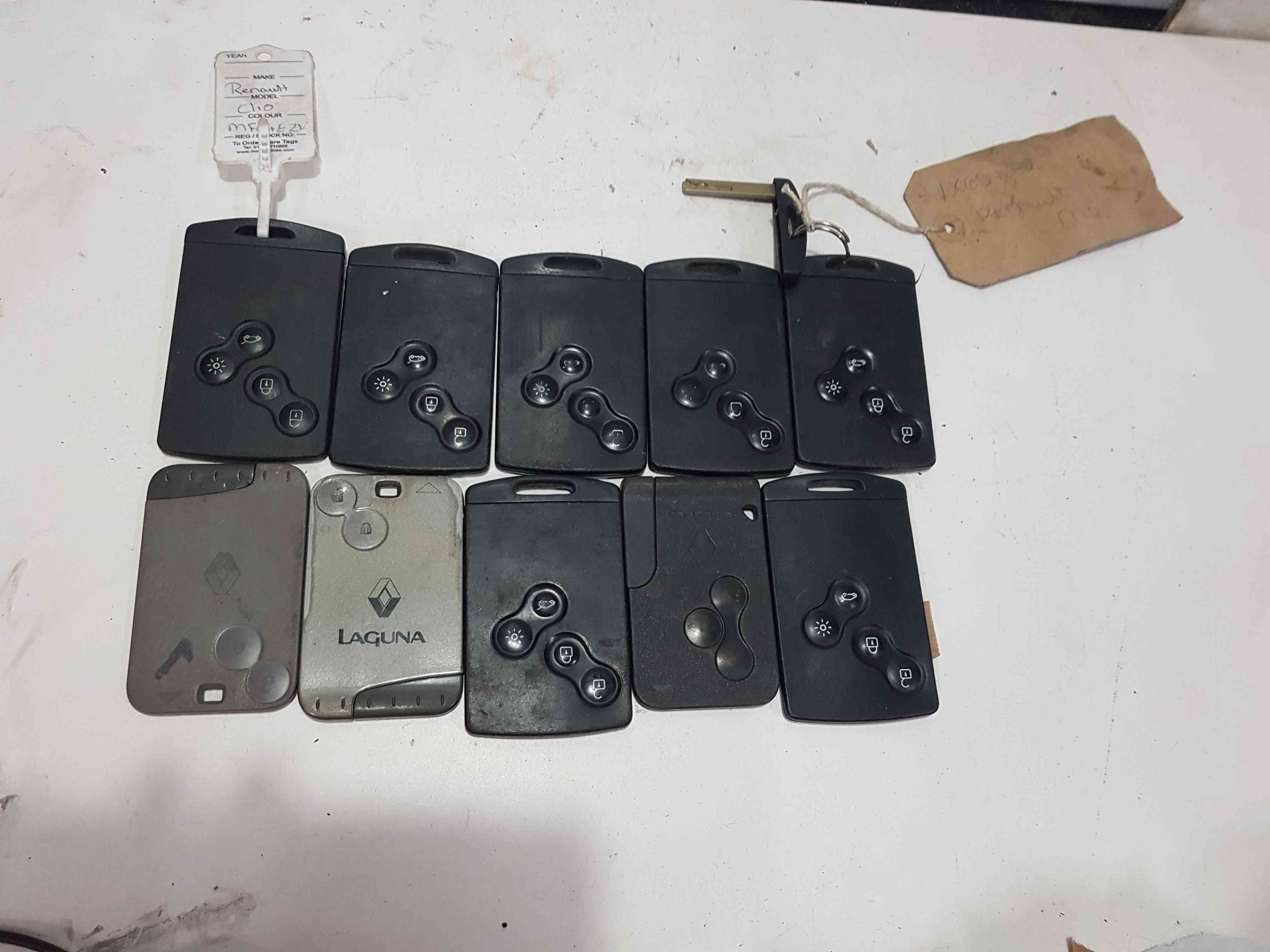 Thumb 2 Renault Clio MK3 Mk4 Laguna 1998-2021 KEY Card JOB Lot X10
