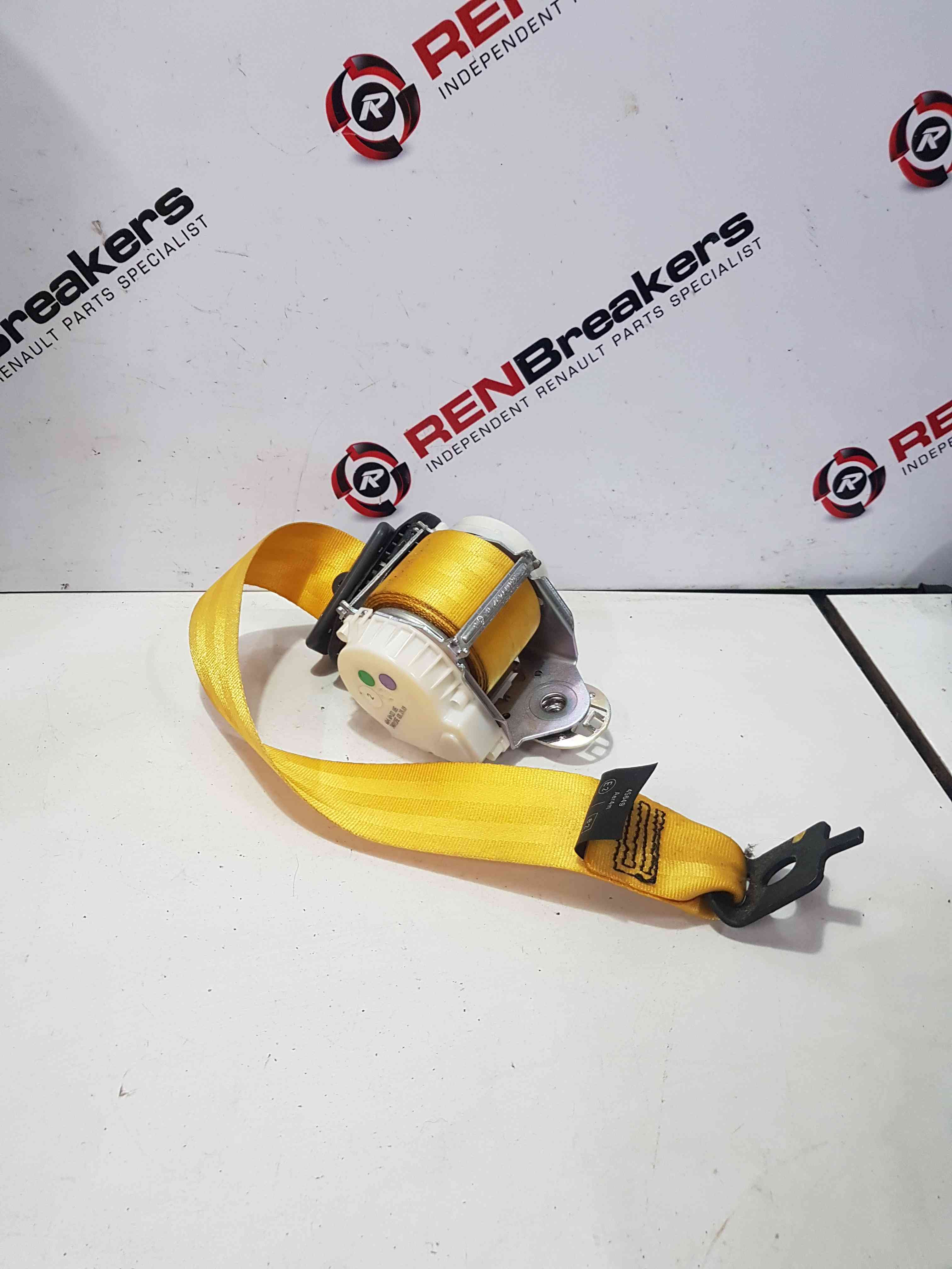 Thumb 6 Renault Clio MK3 Sport MK3 2009-2012 OSR Drivers Rear Seat Belt Yellow