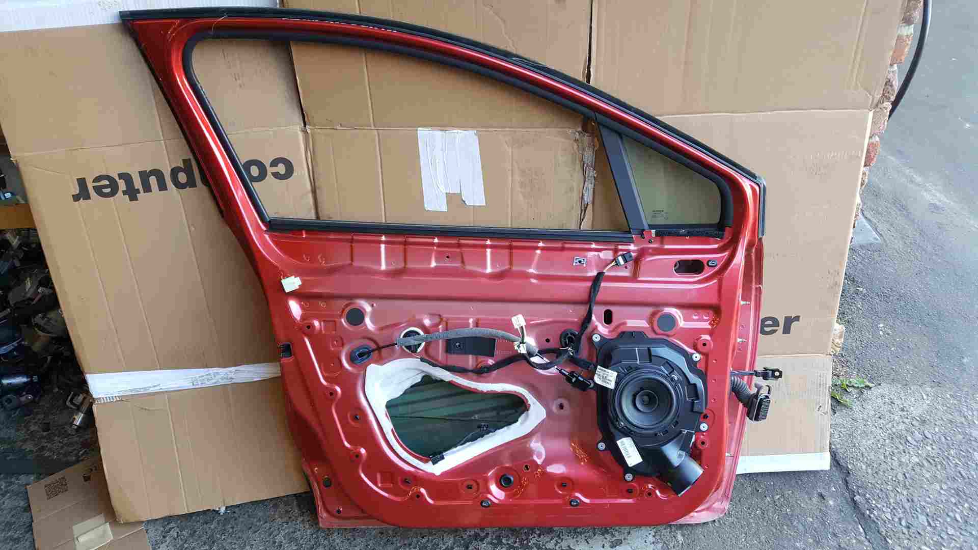 Thumb 4 Renault Clio MK4 2012-2018 Passenger NSF Front Door RED Tennp 5Door