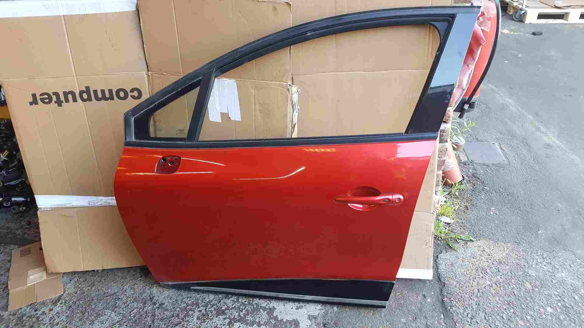 Renault Clio MK4 2012-2018 Passenger NSF Front Door RED Tennp 5Door