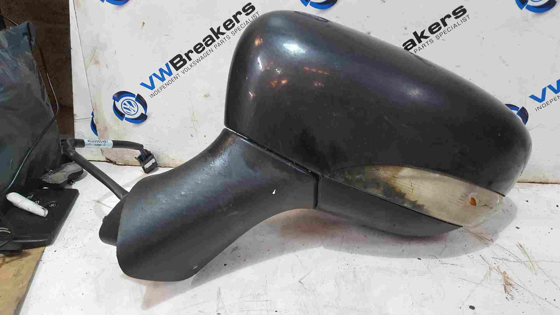 Renault Clio MK4 2012-2018 Passenger Ns Wing Mirror Black damaged