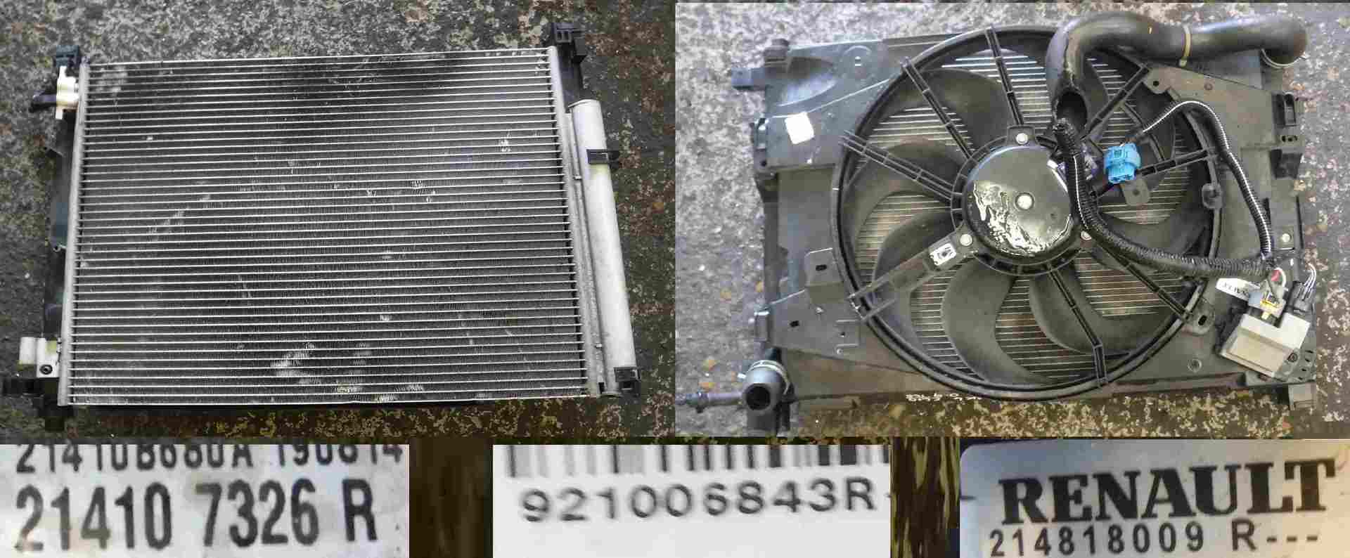 Renault Clio MK4 2013-2019 0.9 tCe Turbo Radiator + Cooling Fan