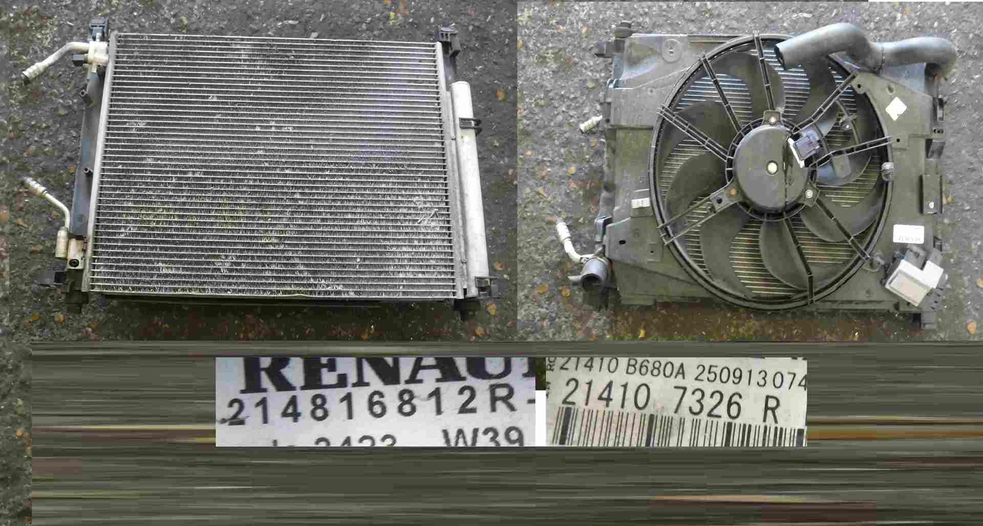 Renault Clio MK4 2013-2019 1.2 16v Radiator   Cooling Fan 214816812R 214107326R