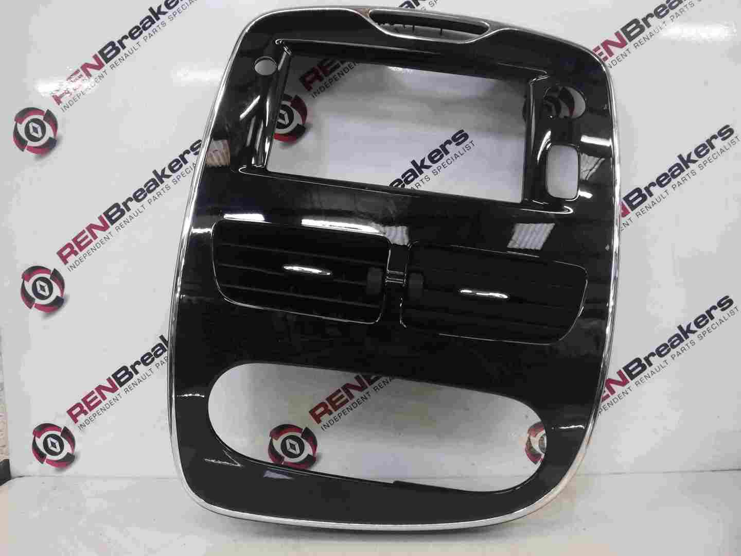 Renault Clio MK4 2013-2019 Centre Dashboard Heater Surround Chrome Black Vents