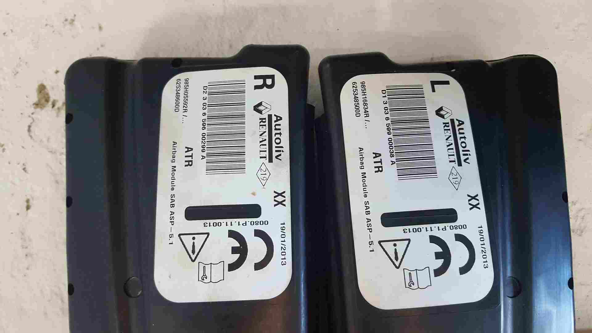 Thumb 3 Renault Clio MK4 2013-2019 Dashboard Airbag KIT Steering Airbag Module Belts