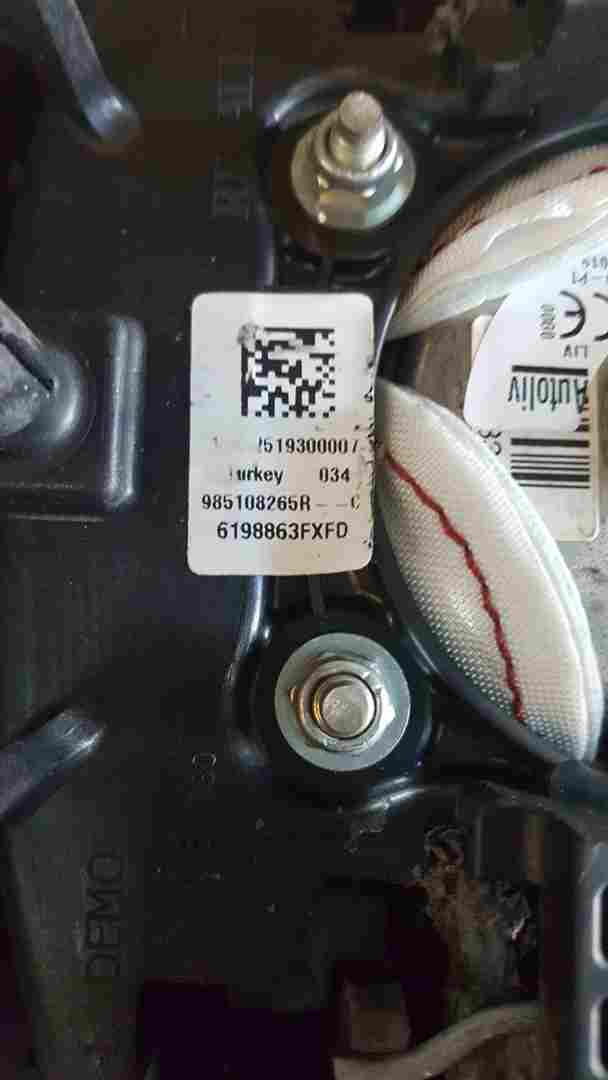 Thumb 5 Renault Clio MK4 2013-2019 Dashboard Airbag KIT Steering Airbag Module Belts
