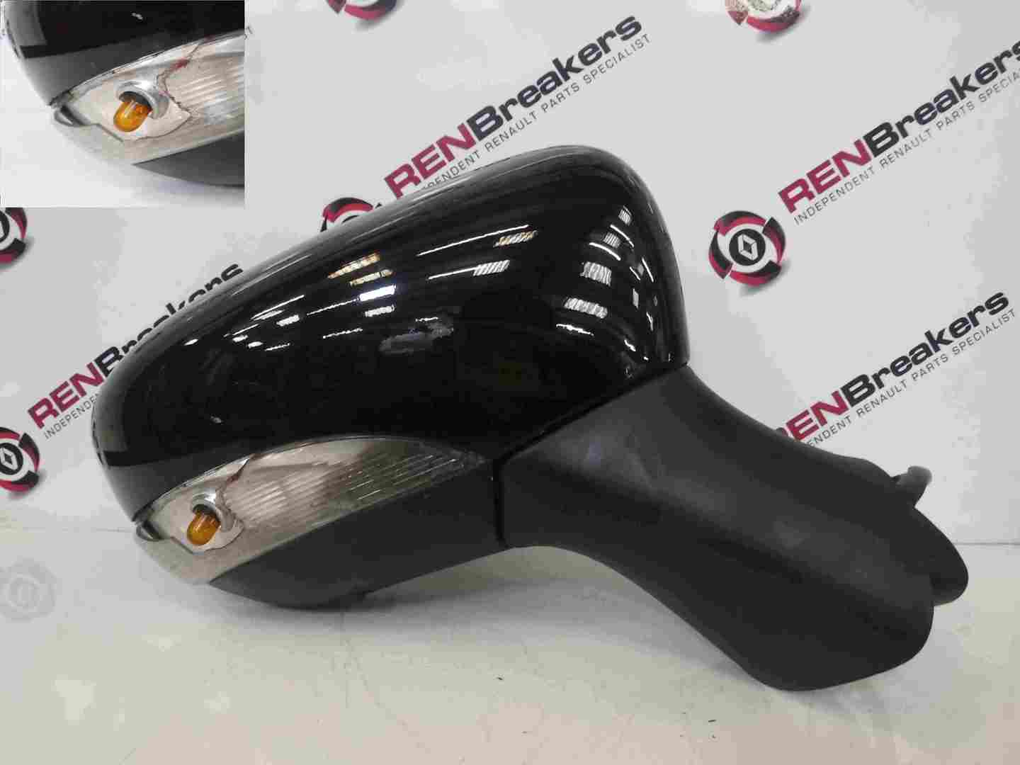 Renault Clio MK4 2013-2019 Drivers OS Wing Mirror Black TEGNE