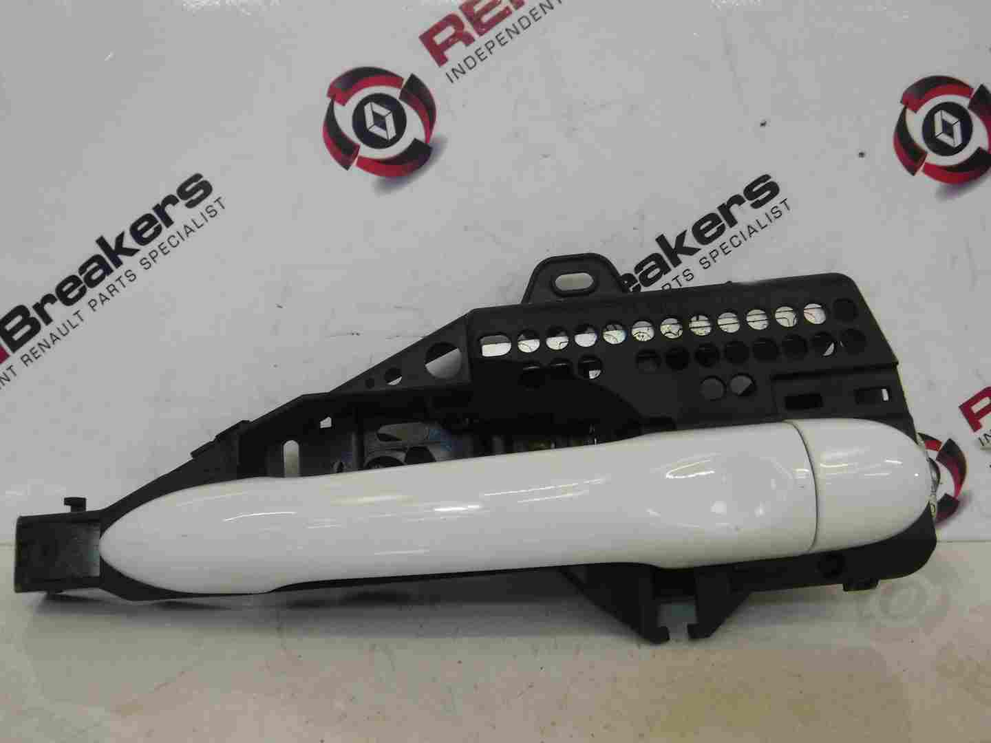 Renault Clio MK4 2013-2019 Drivers OSF Front Exterior White Door Handle