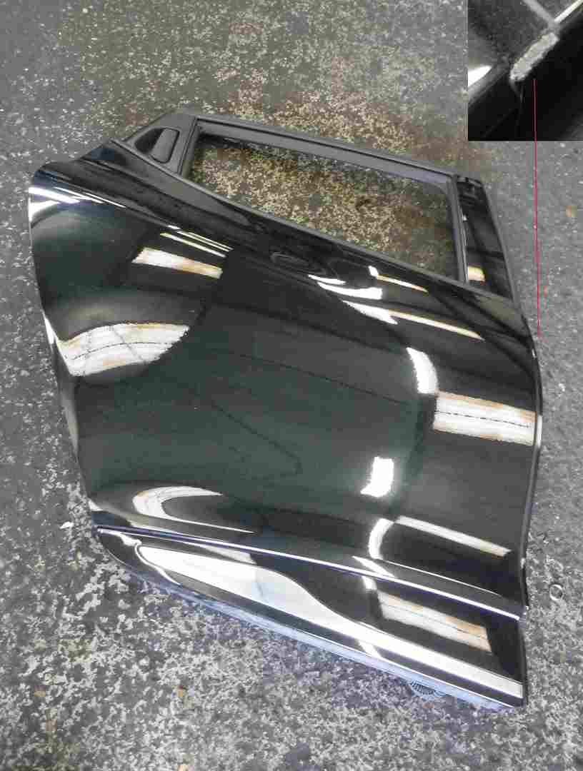Renault Clio MK4 2013-2019 Drivers OSR Rear Door Black TEGNE