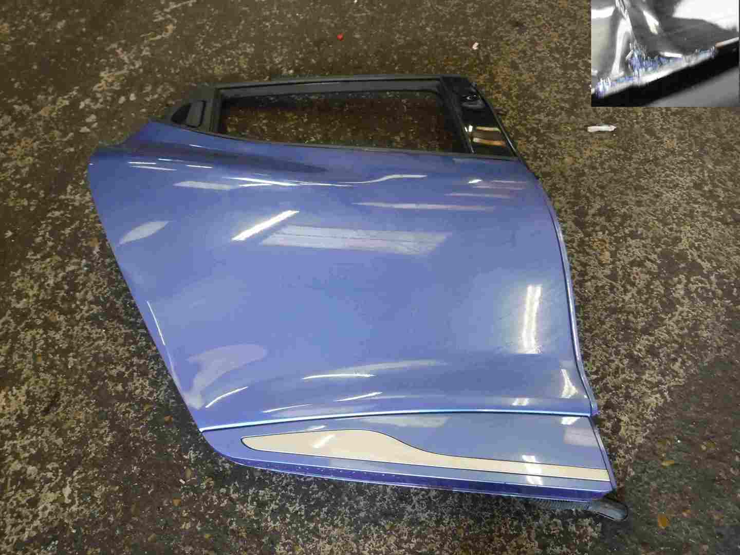 Renault Clio MK4 2013-2019 Drivers OSR Rear Door Blue TERNT
