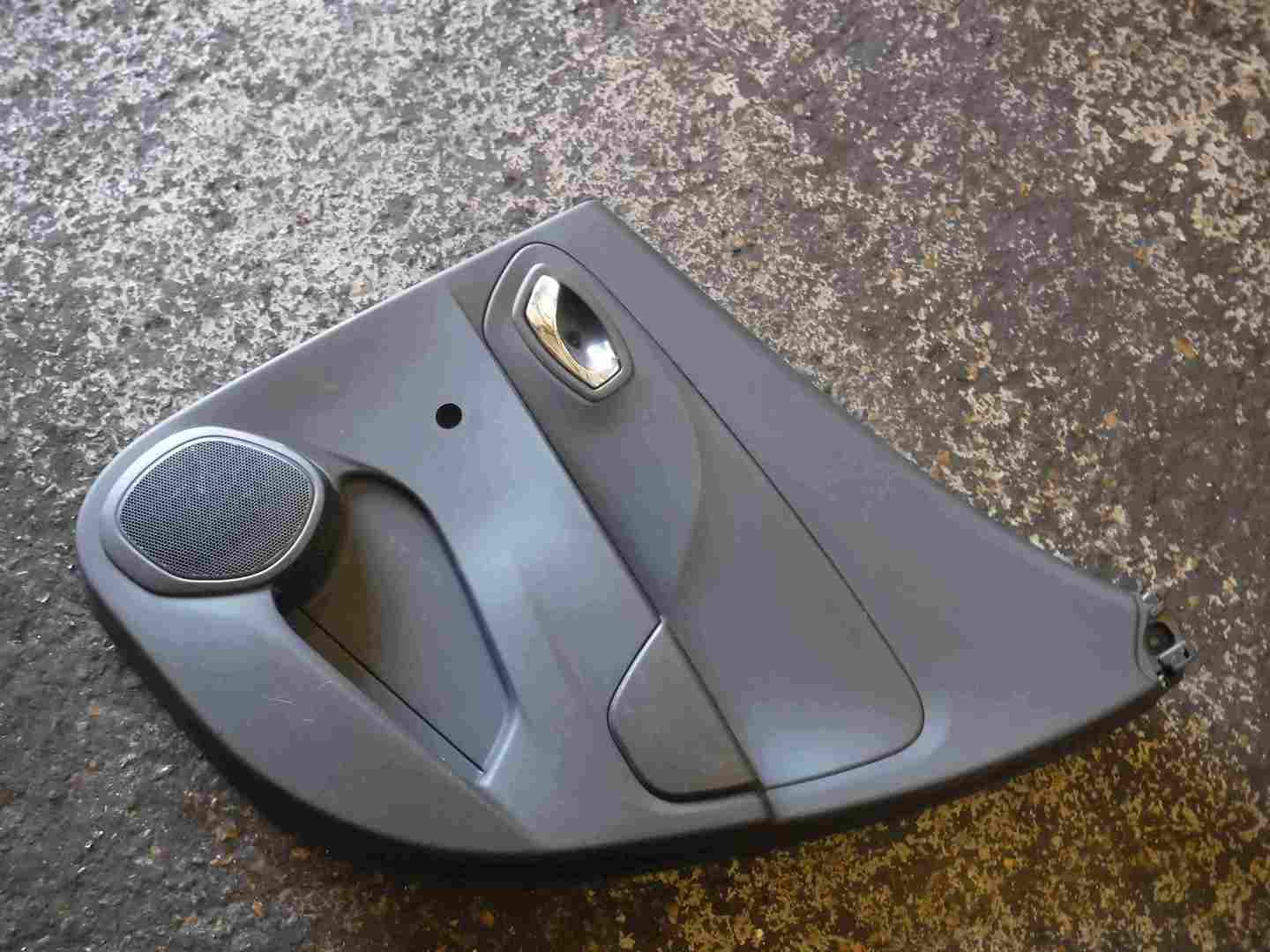 Renault Clio MK4 2013-2019 Drivers OSR Rear Door Card Plain Black