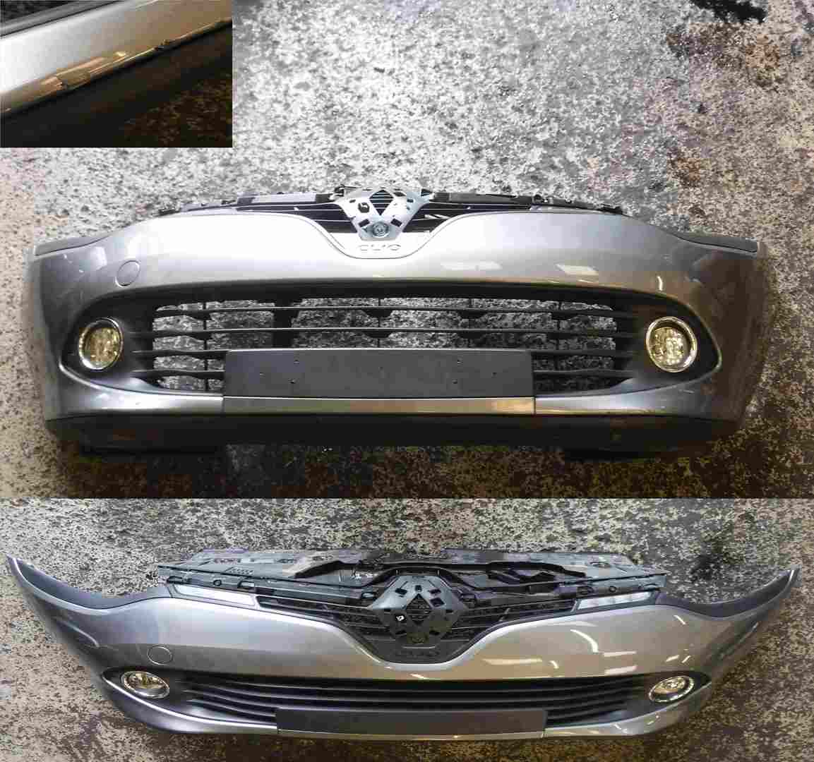 Renault Clio MK4 2013-2019 Front Bumper Grey TEKNG