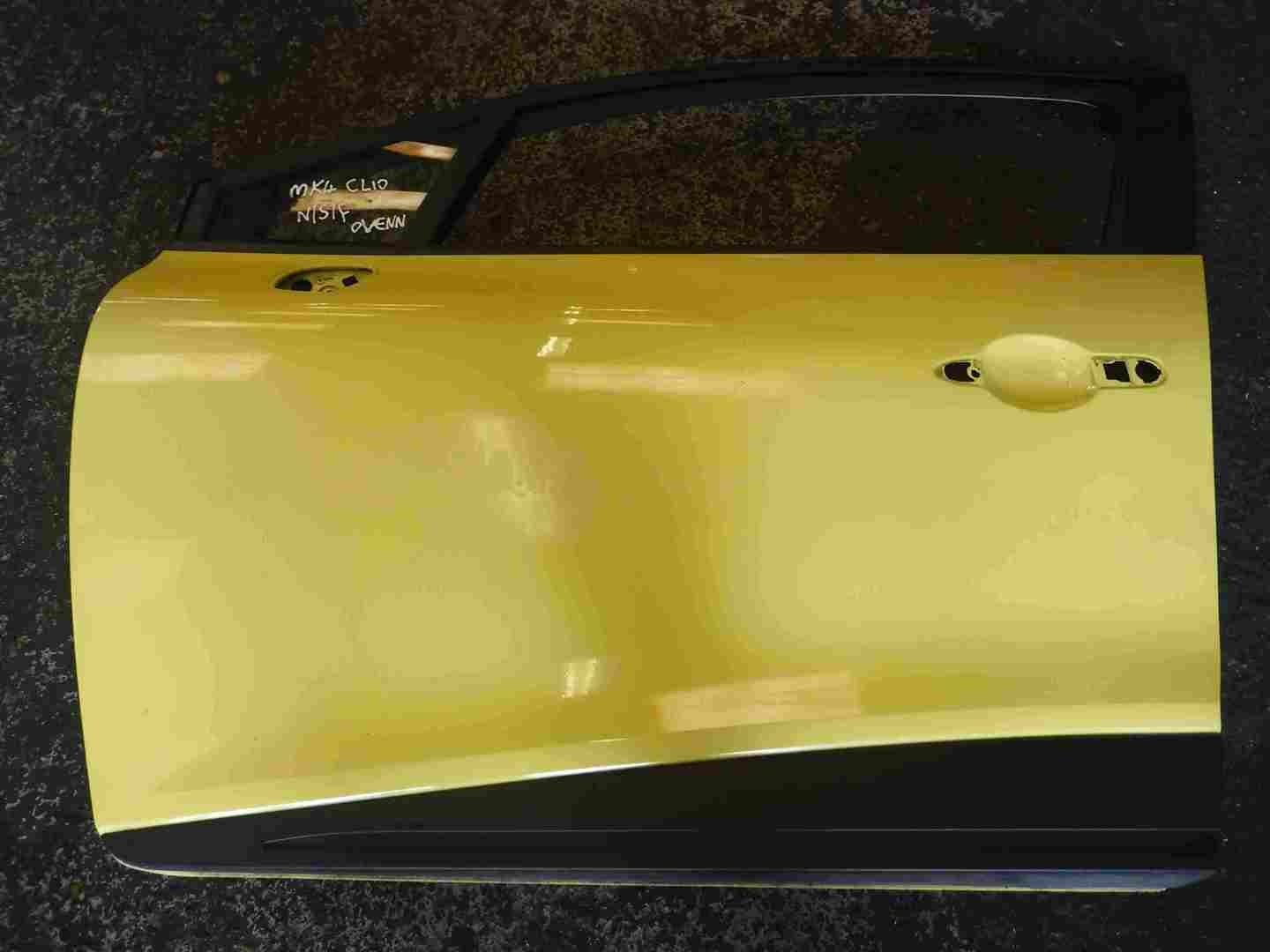 Renault Clio MK4 2013-2019 Passenger NSF Front Door Yellow OVENW