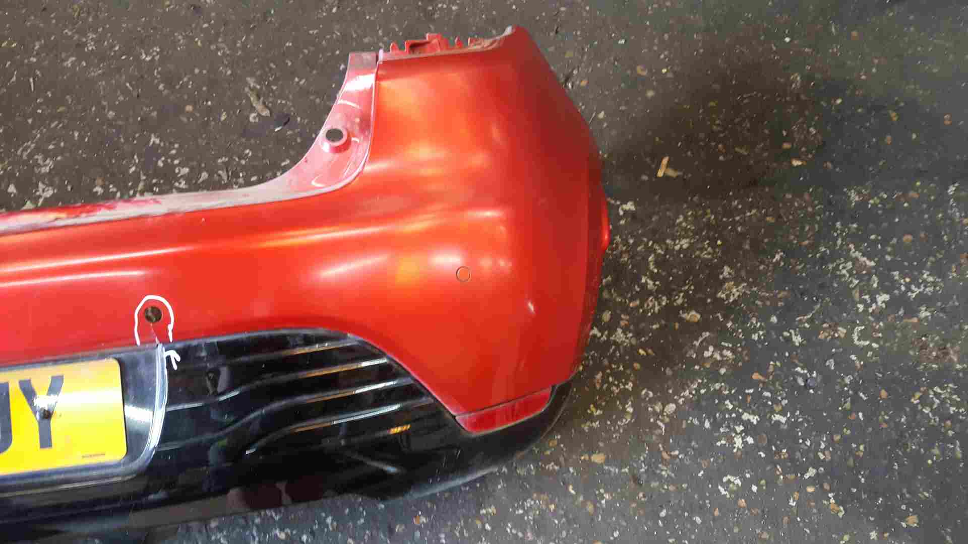 Thumb 5 Renault Clio MK4 2013-2019 Rear Bumper RED Tennp + Reversing Sensors see photos