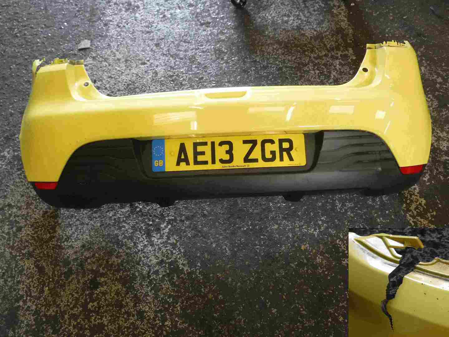 Renault Clio MK4 2013-2019 Rear Bumper Yellow OVENW