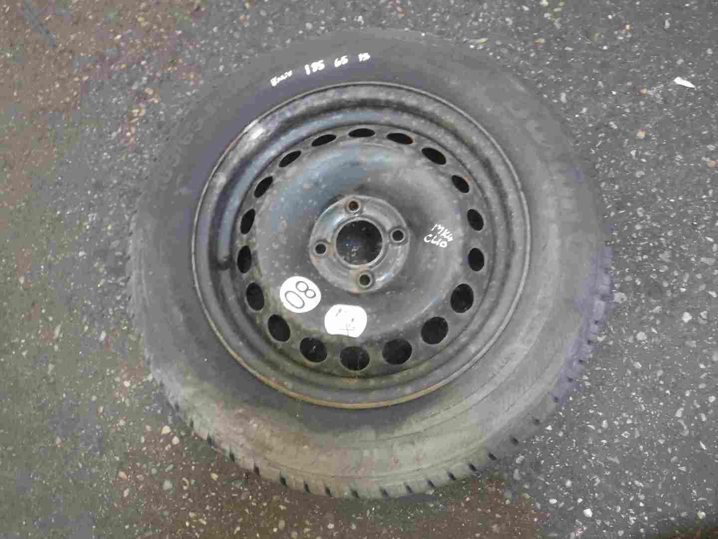 Renault Clio MK4 2013-2019 Spare Steel Wheel RIM + Tyre 185 65 15 6Mm Tread 3/5