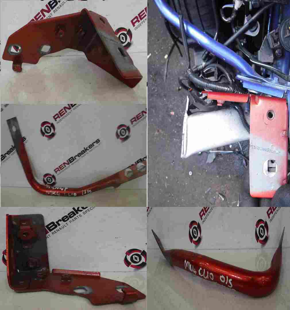 Renault Clio MK4 2013-2019 Wing Support Brackets NS OS Red TENNP