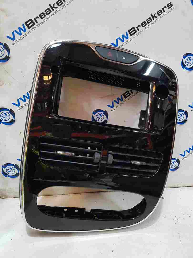 Renault Clio MK4 2013-2016 Centre Dashboard Heater Display Surround Chrome Black