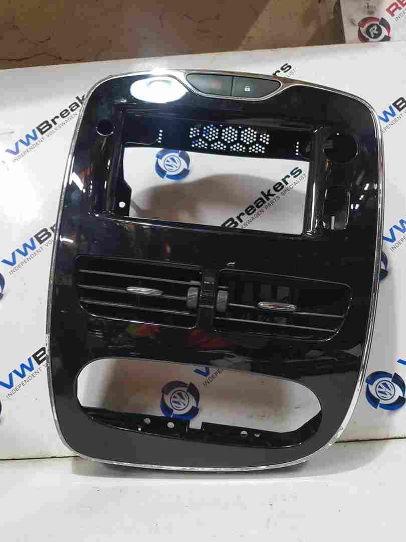 Renault Clio MK4 2013-2016 Centre Dashboard Heater Display Surround Chrome Black