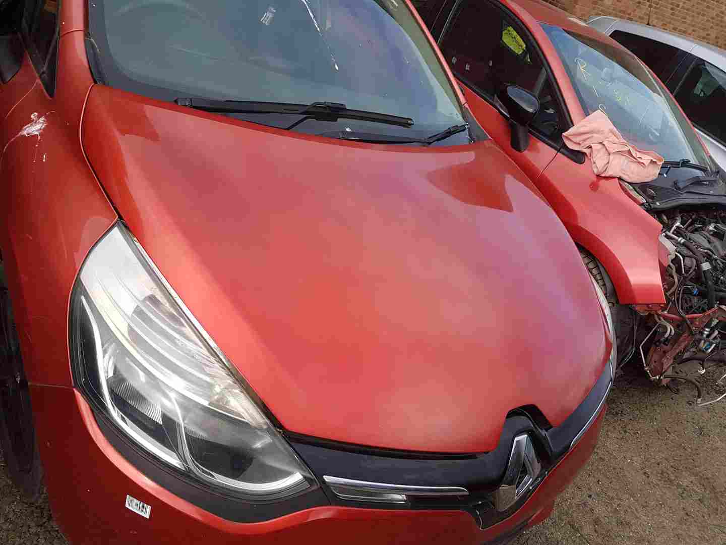 Thumb 4 Renault Clio MK4 2013-2016 Front Bonnet RED Flame Tennp Faded INCLUDING POSTAGE