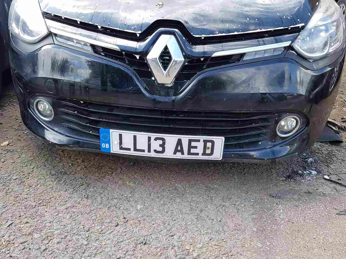 Renault Clio MK4 2013-2016 Front Bumper Black Tegne   Lights Grill Upper Grill  