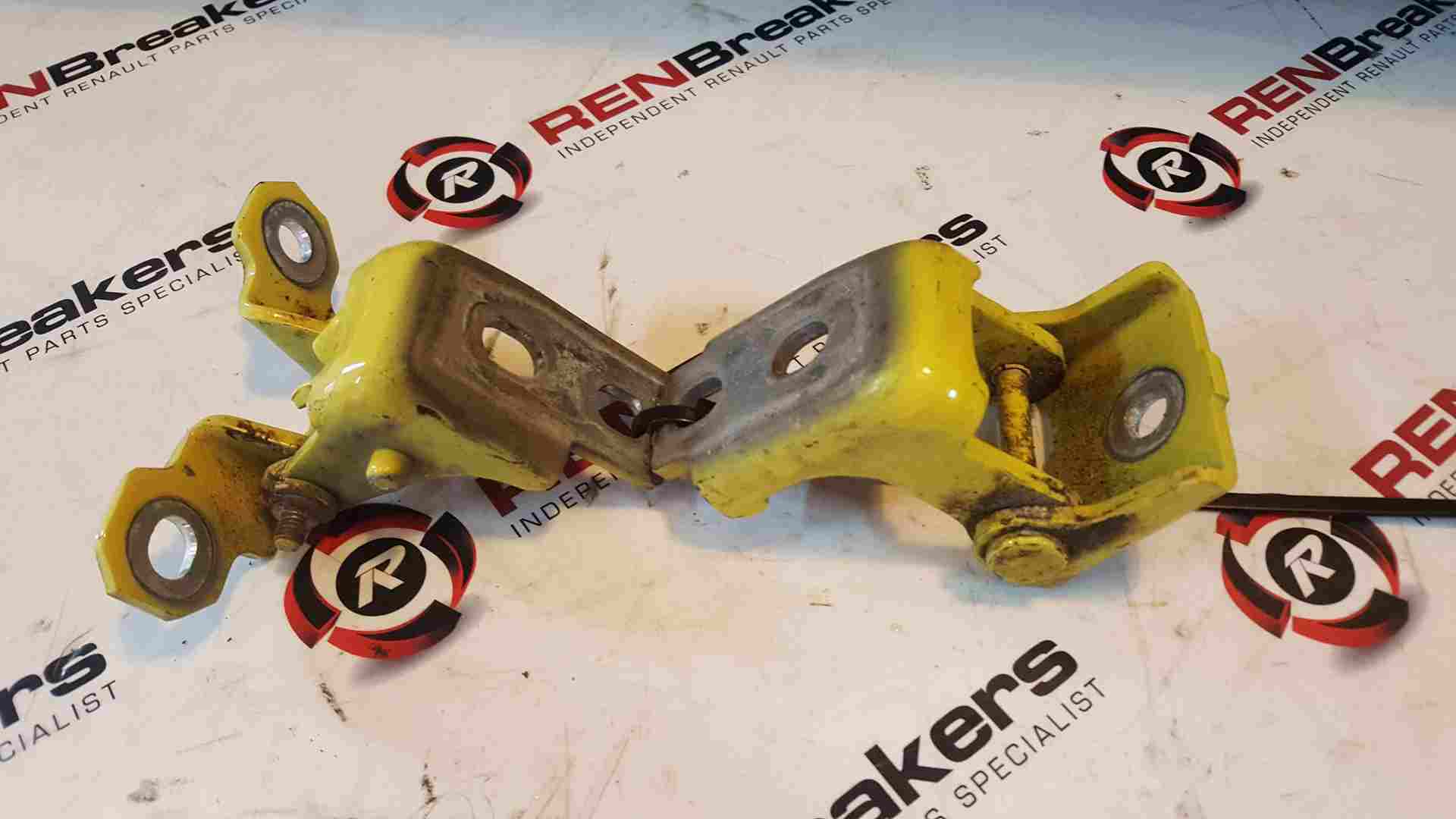 Renault Clio MK4 2013-2019 Passenger NSF Front Door Hinges Yellow Ovenw