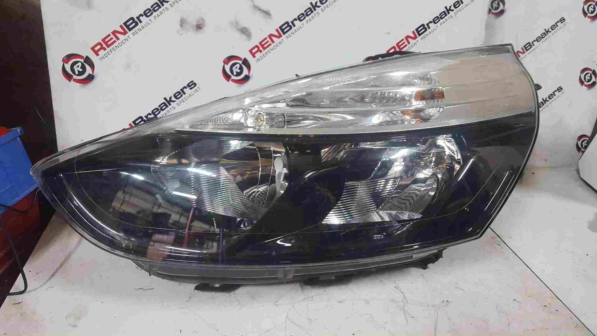 Renault Clio MK4 2013-2016 Passenger NSF Front Headlight Spares Black   Chrome