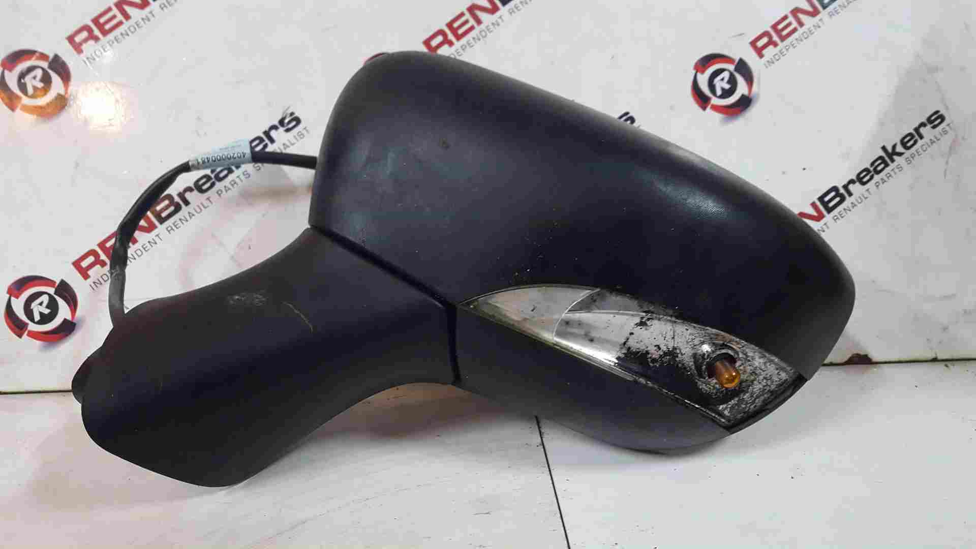 Thumb 3 Renault Clio MK4 2013-2019 Passenger Ns Wing Mirror Plain Black Electric S/R
