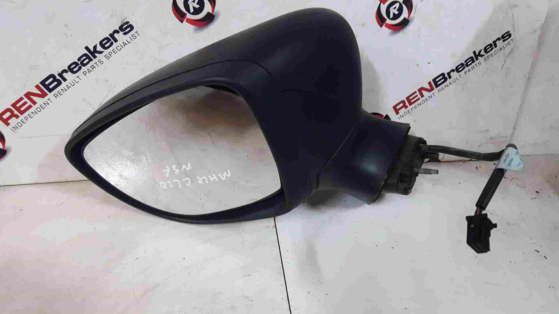 Thumb 4 Renault Clio MK4 2013-2019 Passenger Ns Wing Mirror Plain Black Electric S/R