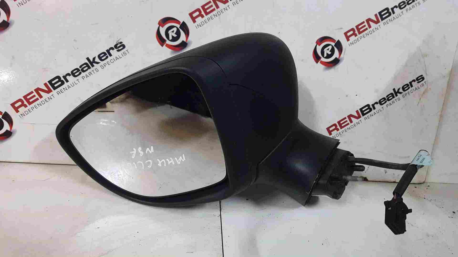 Thumb 5 Renault Clio MK4 2013-2019 Passenger Ns Wing Mirror Plain Black Electric S/R