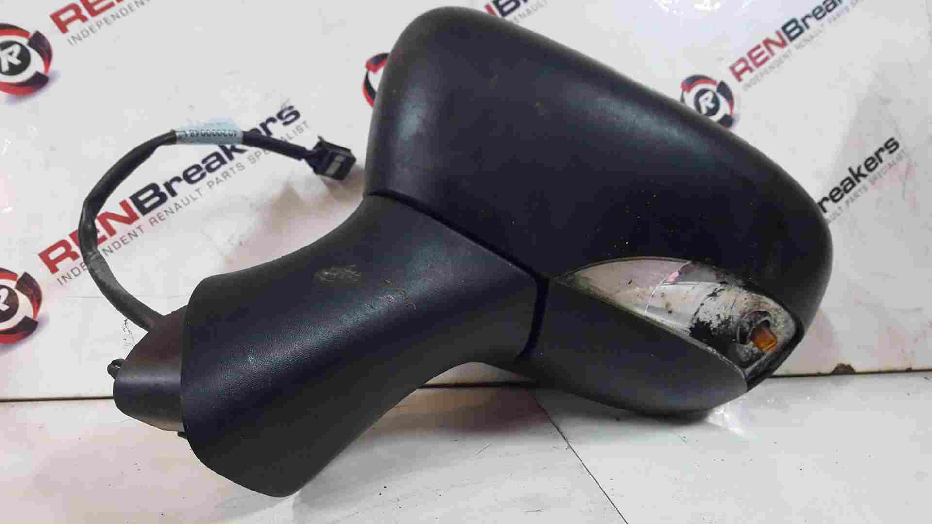 Thumb 6 Renault Clio MK4 2013-2019 Passenger Ns Wing Mirror Plain Black Electric S/R