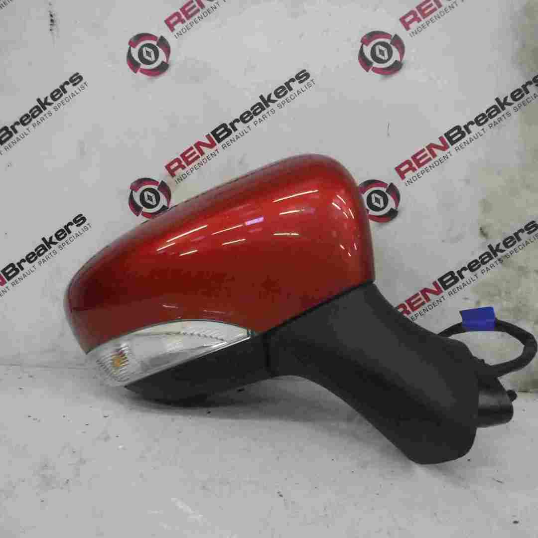 Renault Clio MK4 2013-2019 Drivers OS Wing Mirror Red TENNP