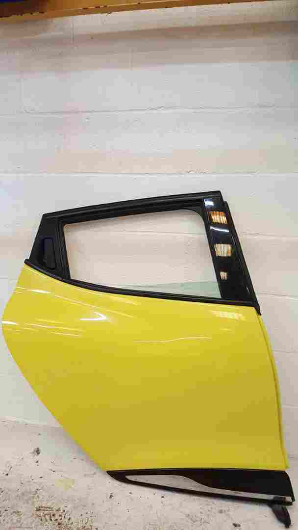Renault Clio MK4 2013-2019 Drivers OSR Rear Door Yellow Ovenw