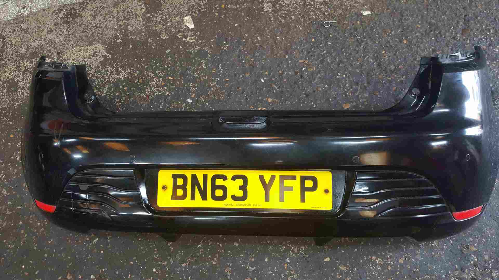 Thumb 7 Renault Clio MK4 2013-2019 Rear Bumper Black Tegne Reversing Sensors Some Damage