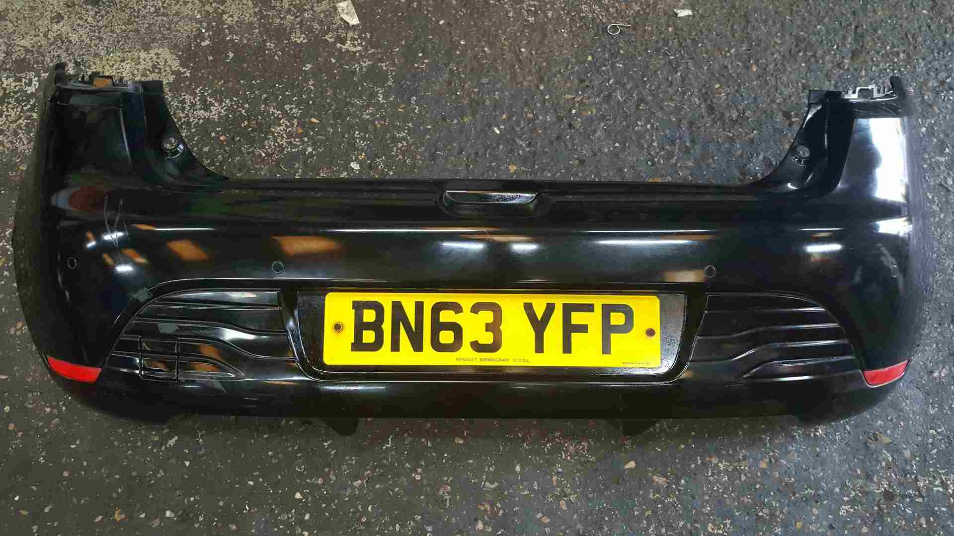 Renault Clio MK4 2013-2019 Rear Bumper Black Tegne Reversing Sensors Some Damage