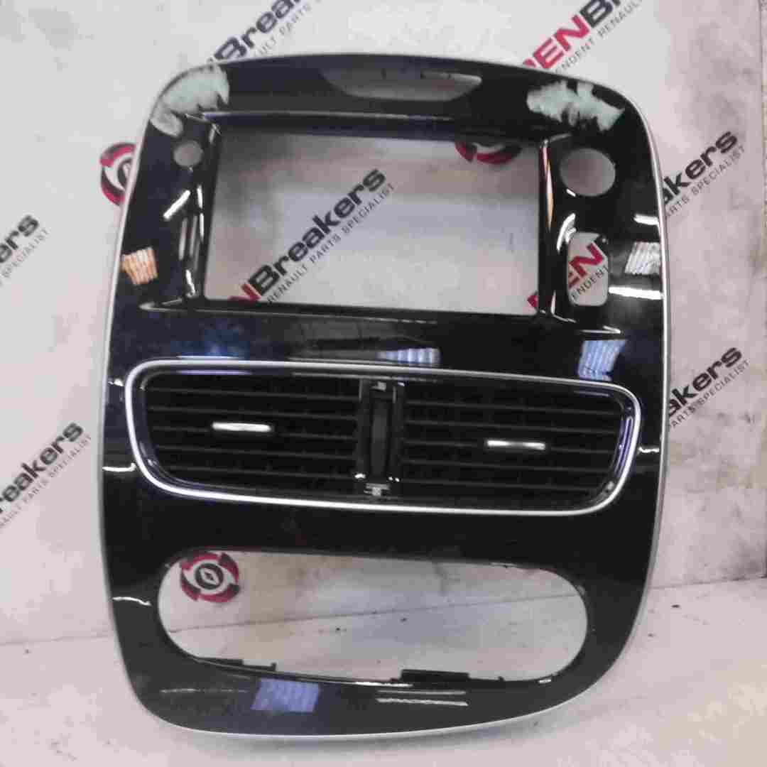 Renault Clio MK4 2013-2018 Centre Dashboard Heater Display Surround Chrome Black