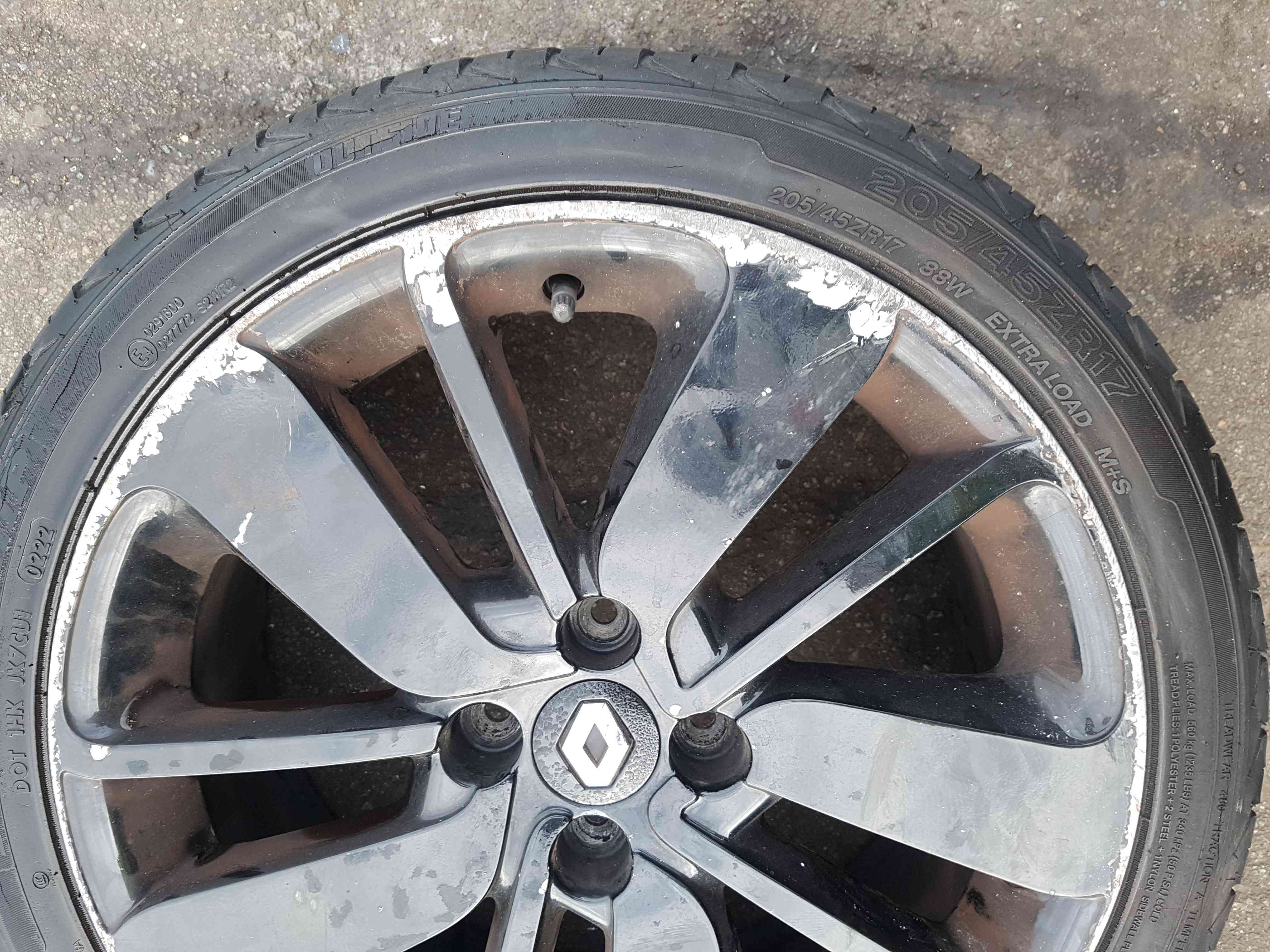 Thumb 4 Renault Clio MK4 2013-2018 Drenalic Alloy Wheel Black 3/5 17Inch