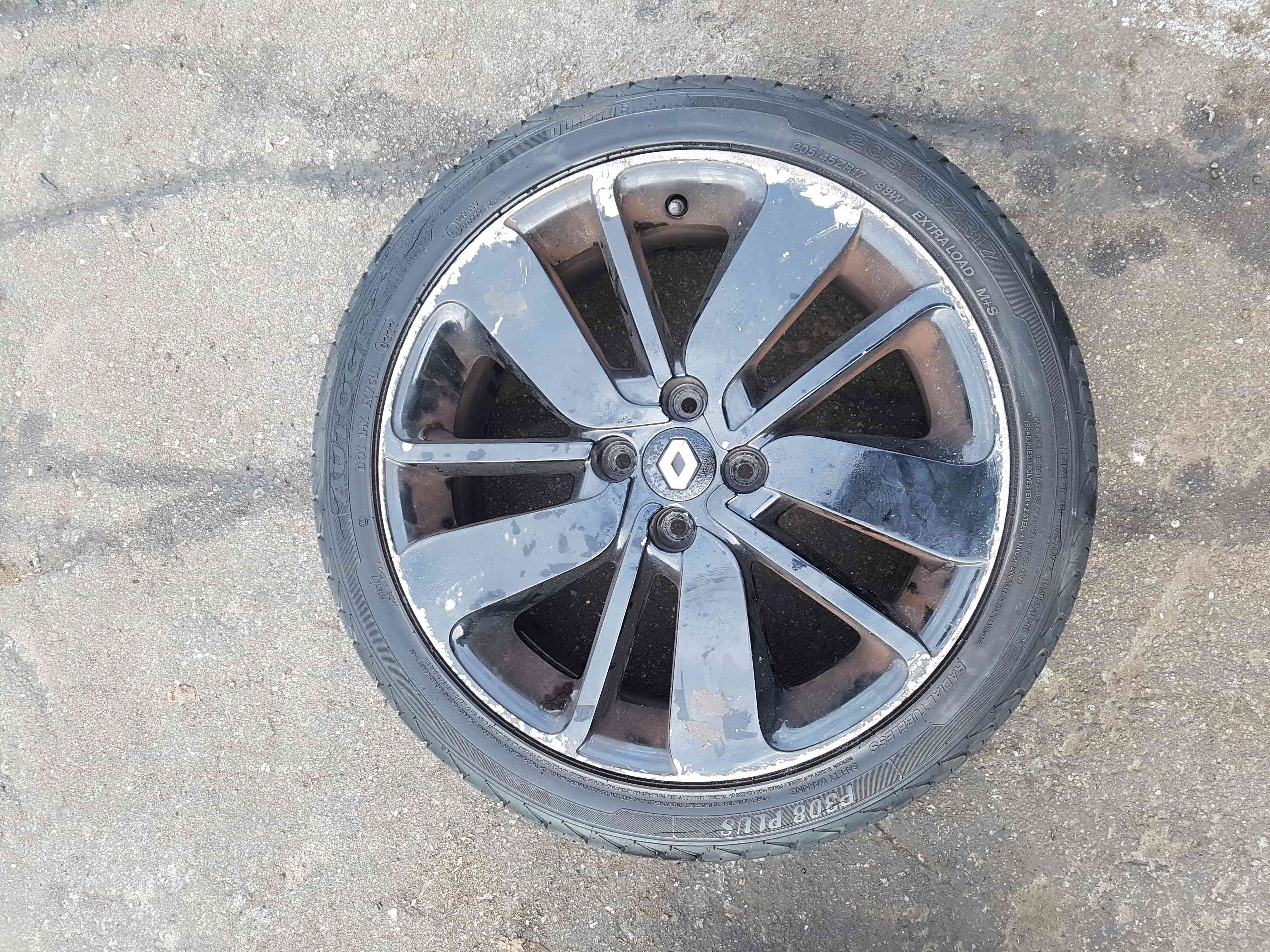 Renault Clio MK4 2013-2018 Drenalic Alloy Wheel Black 3/5 17Inch