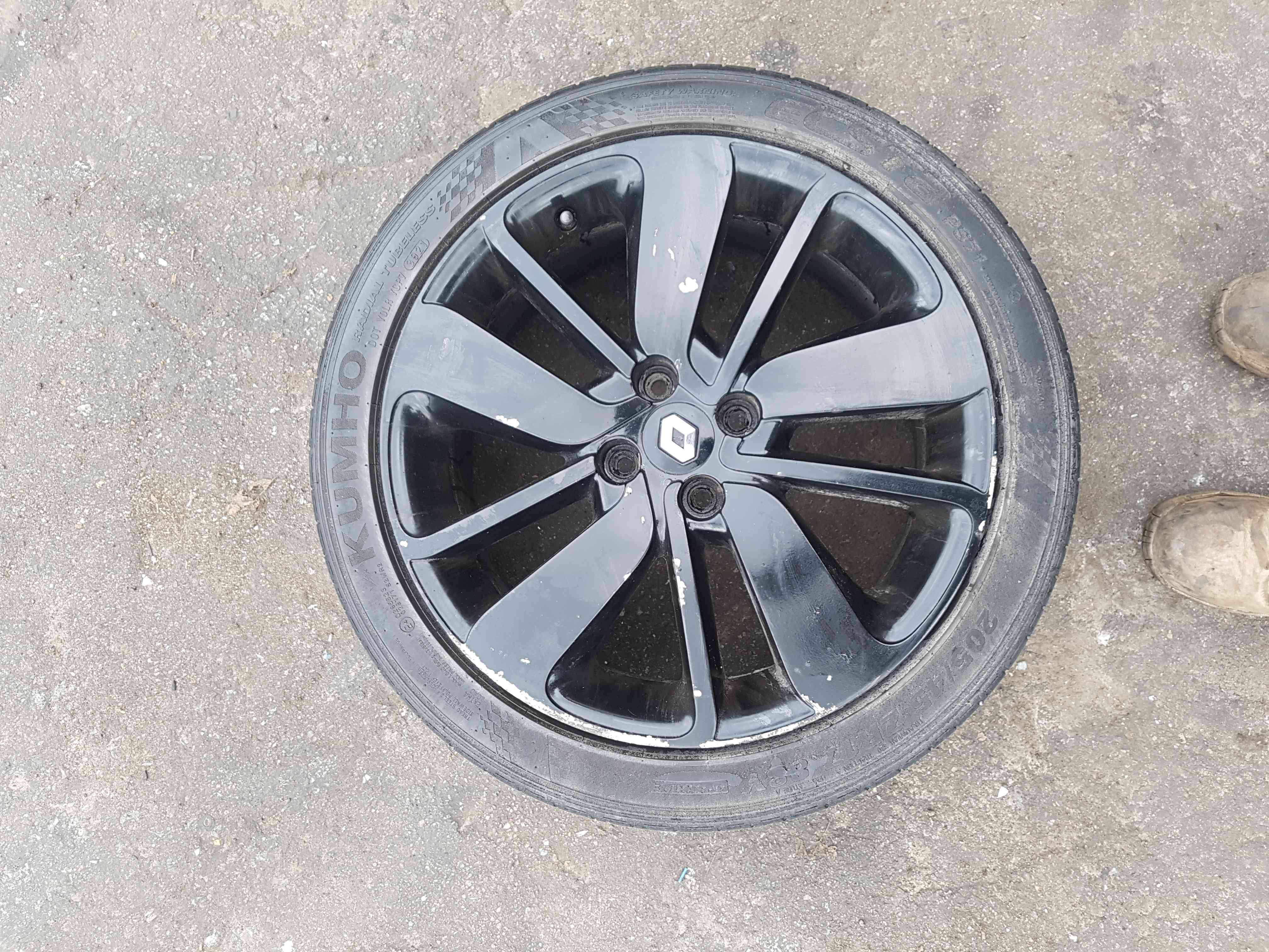 Thumb 6 Renault Clio MK4 2013-2018 Drenalic Alloy Wheel Black 3/5 17Inch Painted Black