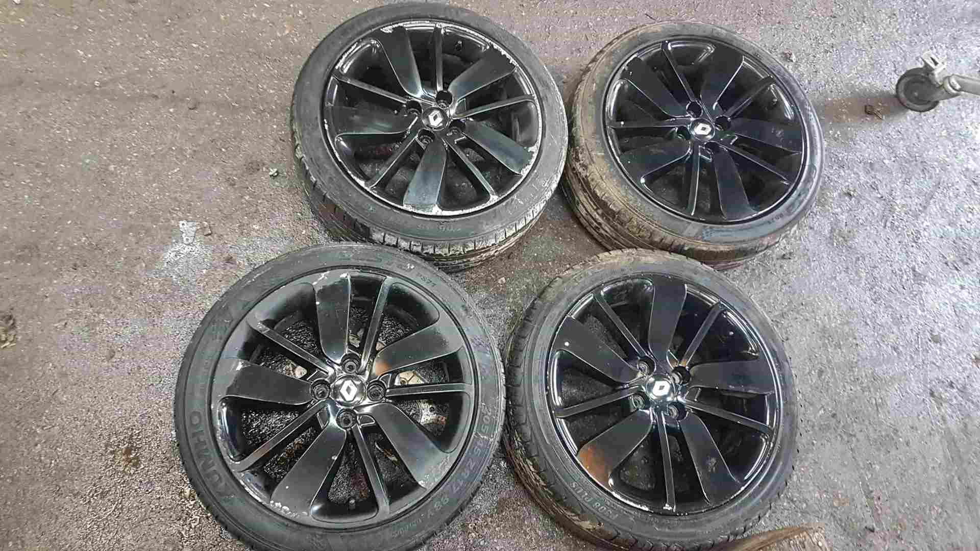 Renault Clio MK4 2013-2018 Drenalic Alloy Wheels SET X4 Black 3/5