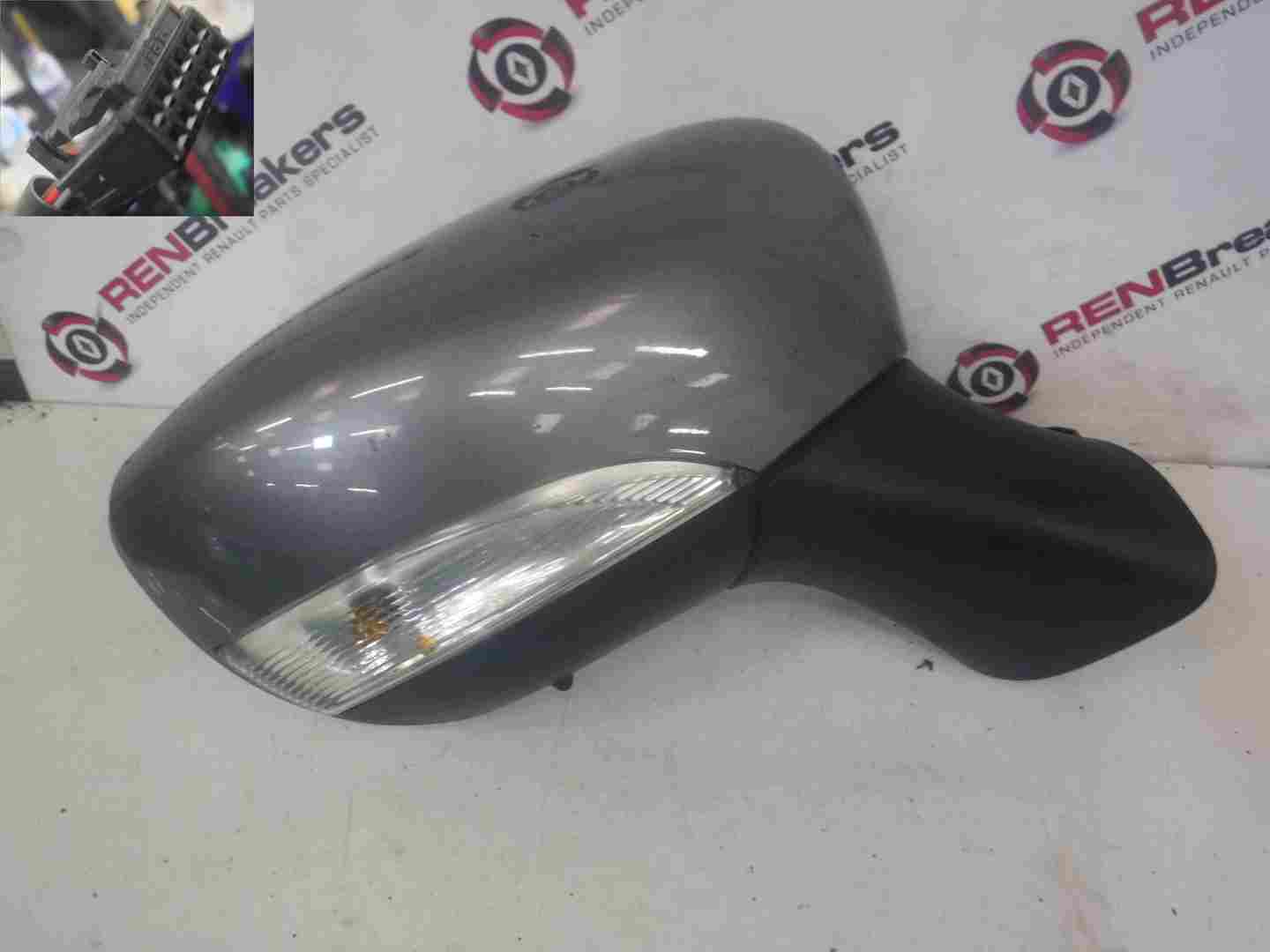 Renault Clio MK4 2013-2018 Drivers OS Wing Mirror Grey TEKNG 963026829R